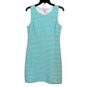 Lilly Pulitzer striped dress with cutout back sz M